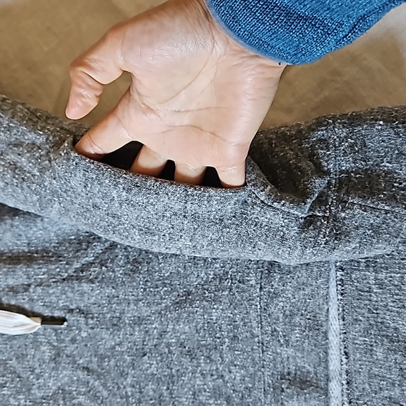 J.crew wool blend sweatshirt cropped cowl neck with drawstrings size small - Picture 11 of 14